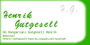 henrik gutgesell business card